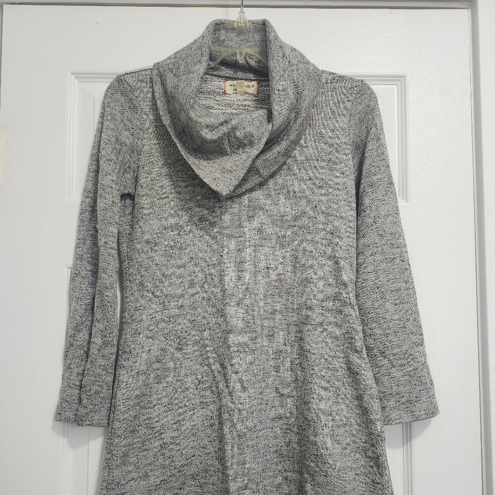 MAX Studio heather gray leisure shift dress, size XS